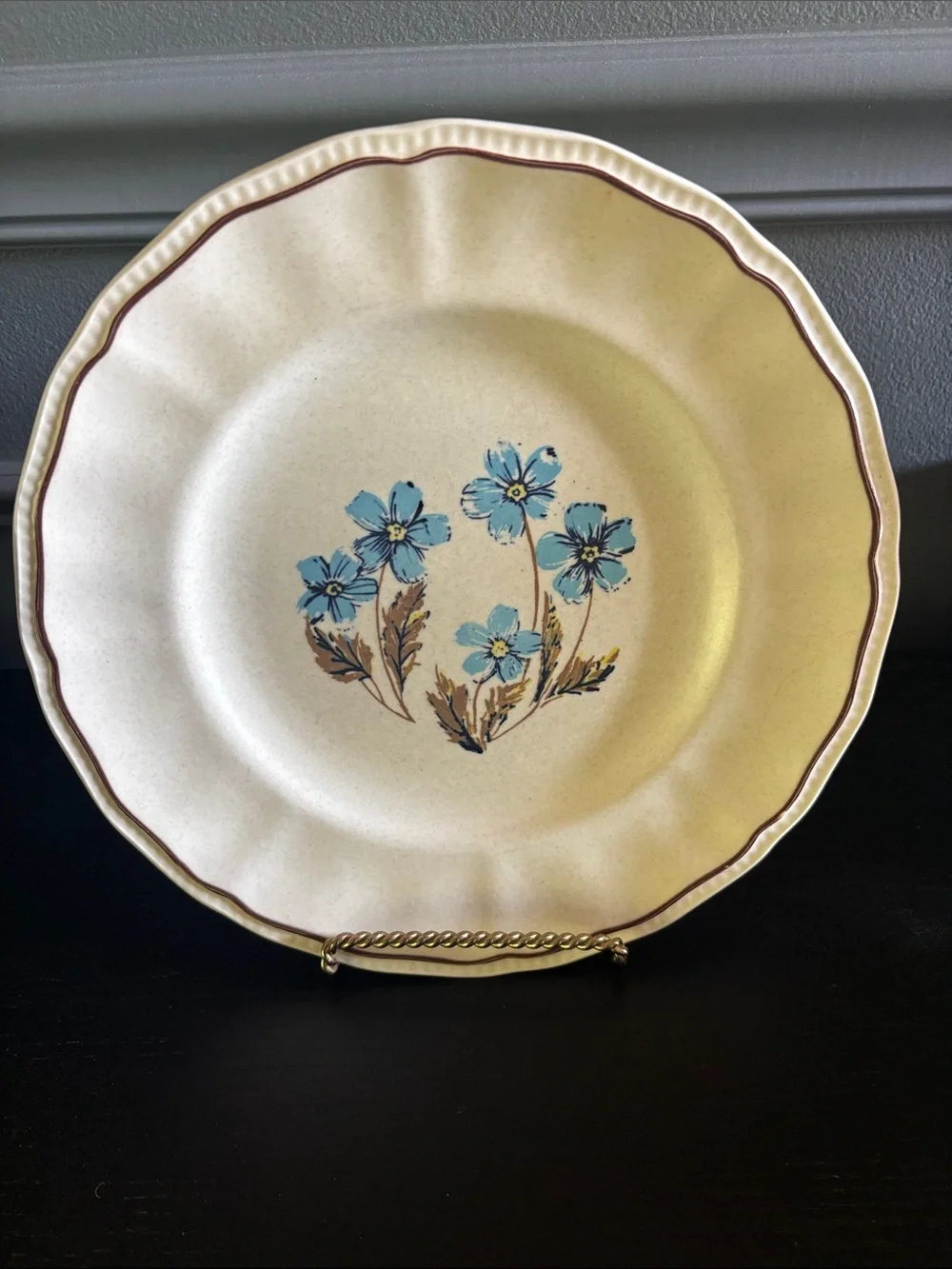 Kensington Staffordshire Ironstone Handcrafted England Set of 4 Plates